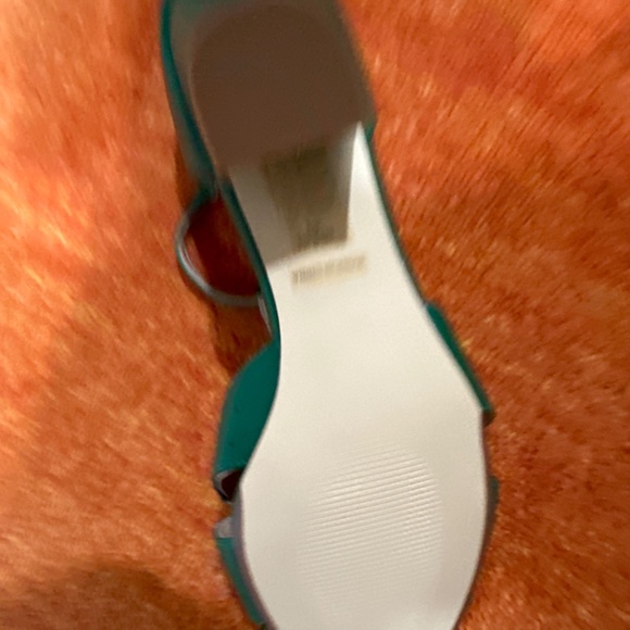 Chelsea Crew Sergi Pumps Open Toe Green Sandles Style Shoes! NWT 9.5 - Picture 5 of 8